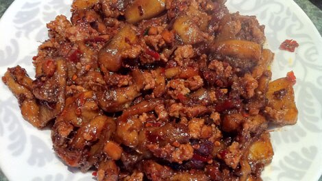 Stir-fried eggplant (yu xiang eggplant)